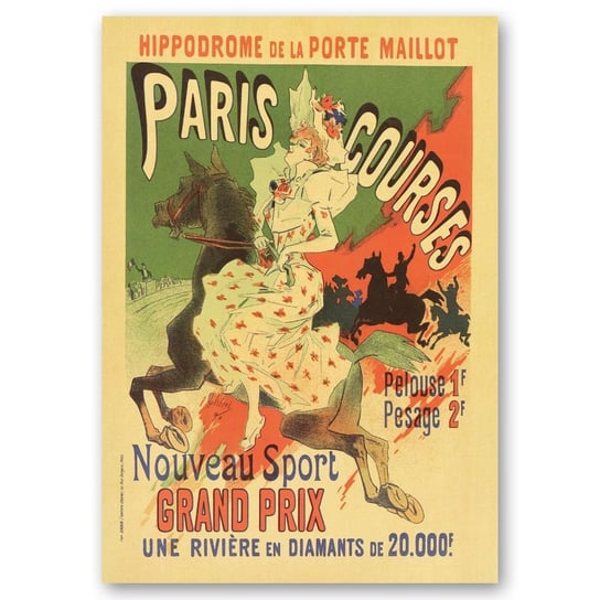 Plakat Artystyczny Paris Courses 50x70 Legendarte