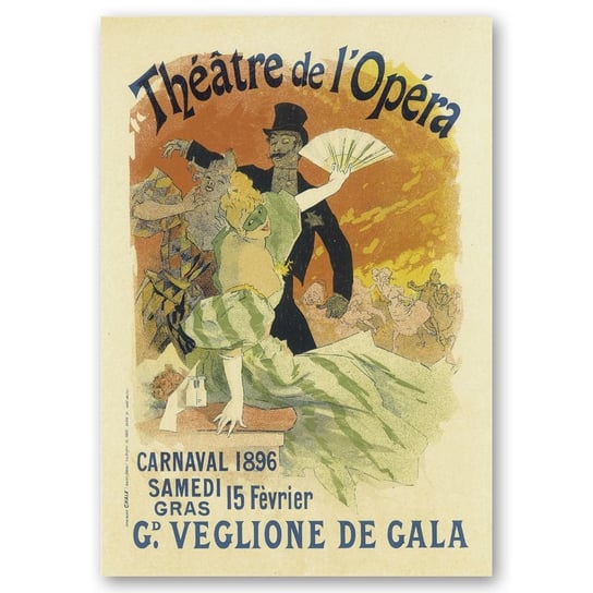 Plakat Artystyczny Théâtre De L'Opéra 50x70 Legendarte