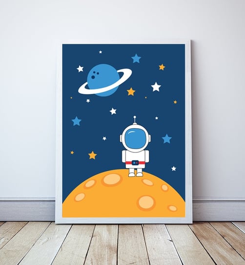 Plakat Astronauta, Kosmonauta, Kosmos format A3 Wallie Studio Dekoracji