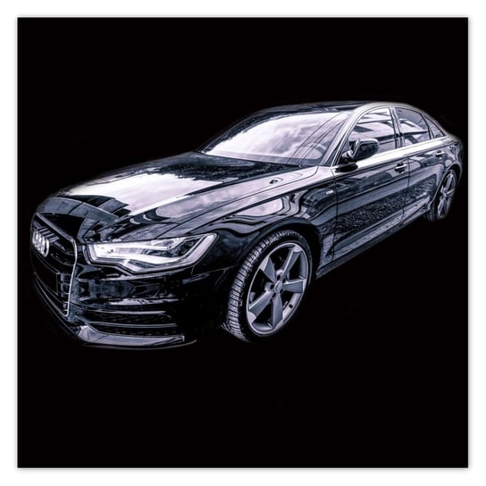 Plakat Audi A8 Samochód Auto, 70x70 cm ZeSmakiem