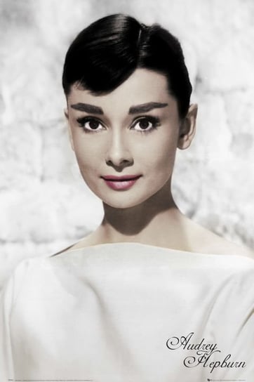 Plakat, Audrey Hepburn w Bieli, 61x91,5 cm Inny producent