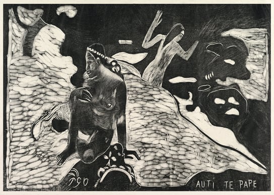 Plakat, Auti Te Pape, Paul Gauguin, 29,7x21 cm Inna marka