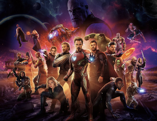 Plakat Avengers Marvel Bohaterowie 40x30 cm - Atram | Sklep EMPIK.COM