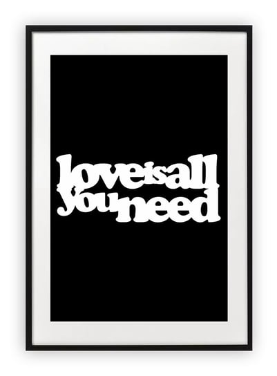 Plakat B2 50x70 cm Alle you need is love WZORY Printonia