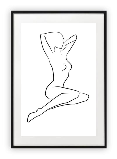 Plakat B2 50x70 cm Kobieta Sztuka Rysunek Szkic WZORY Printonia