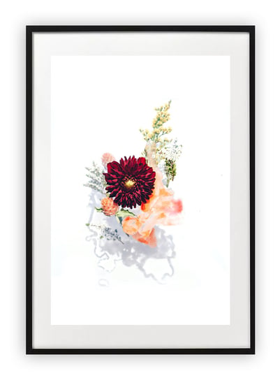 Plakat B2 50x70 cm Kwiat Rysunek Kwiaty WZORY Printonia