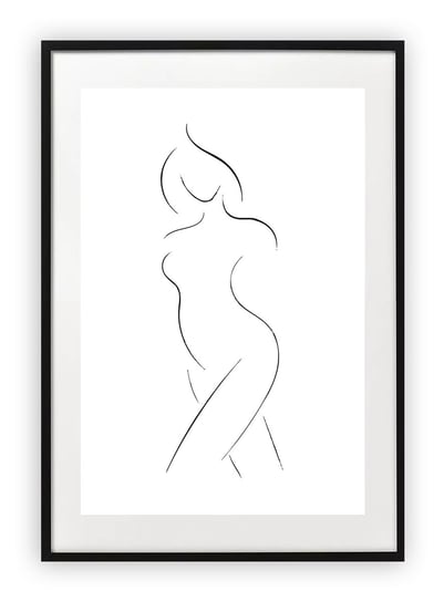 Plakat B2 50x70 cm Sztuka Rysunek Kobieta WZORY Printonia