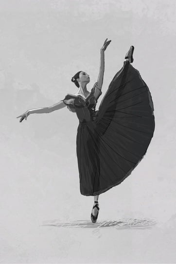 Plakat, Balet - Balerina, 20x30 cm Inna marka