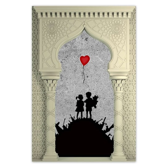 Plakat Banksy Dzieci na stosie, 80x120 cm ZeSmakiem