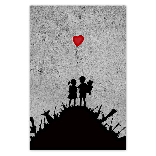 Plakat Banksy Dzieci na stosie, 80x120 cm ZeSmakiem