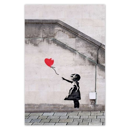 Plakat Banksy Dziewczyna Balonik, 80x120 cm ZeSmakiem