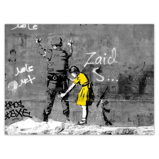 Plakat Banksy dziewczynka, 135x100 cm ZeSmakiem