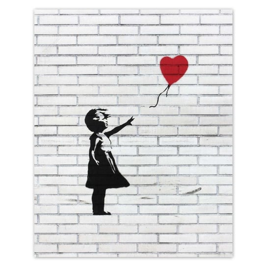 Plakat Banksy Dziewczynka Balon, 40x50 cm ZeSmakiem