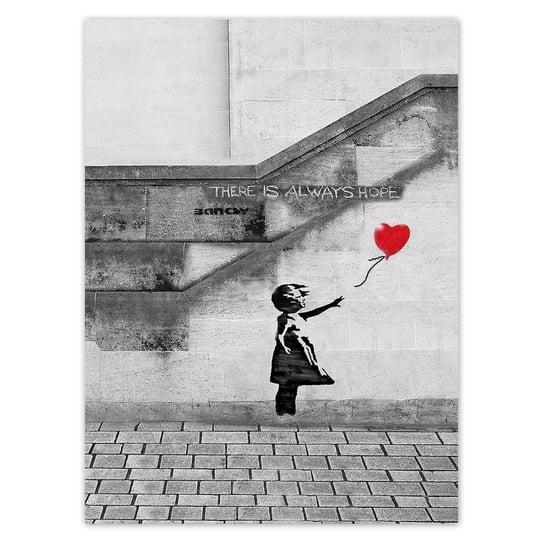 Plakat Banksy Dziewczynka Hope, 100x135 cm ZeSmakiem