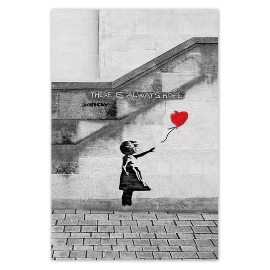 Plakat Banksy Dziewczynka Hope, 40x60 cm ZeSmakiem