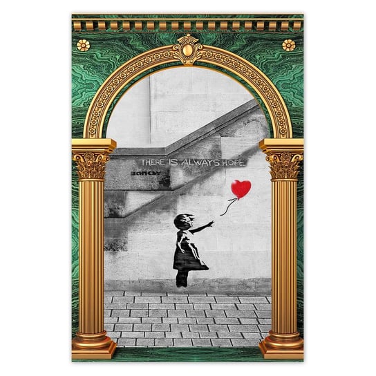 Plakat Banksy Dziewczynka Hope, 40x60 cm ZeSmakiem