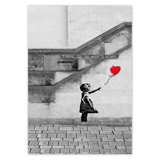 Plakat Banksy Dziewczynka Hope, 70x100 cm ZeSmakiem