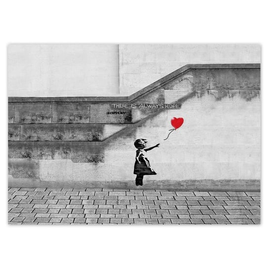 Plakat Banksy Dziewczynka Hope, 70x50 cm ZeSmakiem