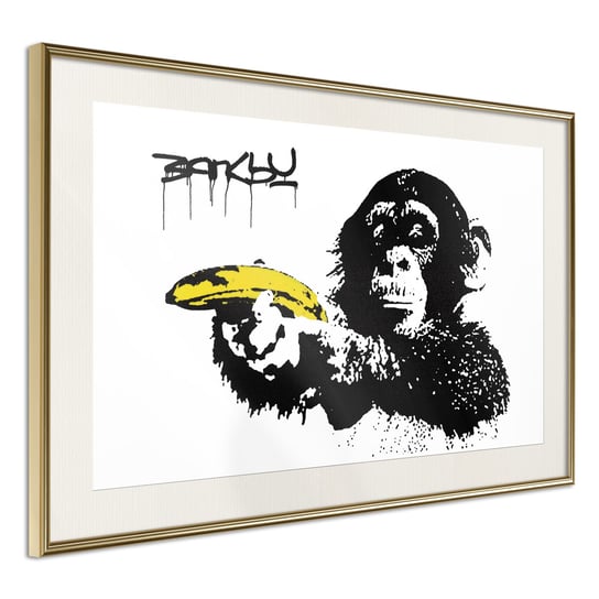 Plakat - Banksy: Małpa z bananem [Poster] ARTGEIST