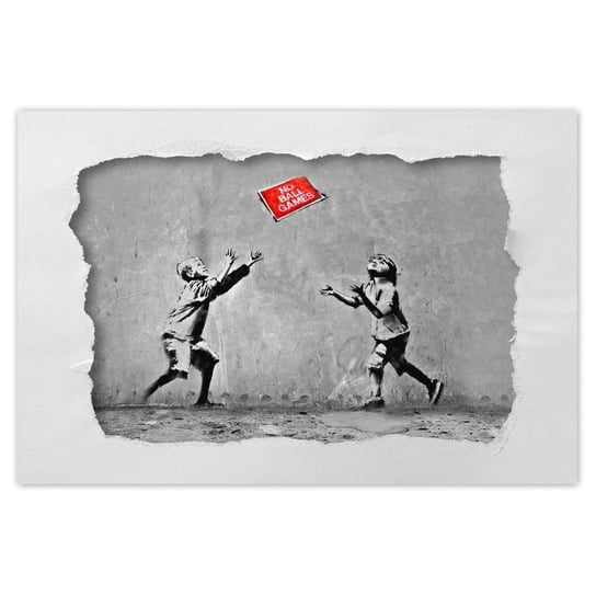 Plakat Banksy No Ball Games, 120x80 cm ZeSmakiem