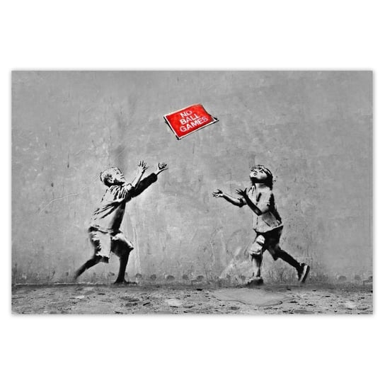 Plakat Banksy No Ball Games, 200x135 cm ZeSmakiem