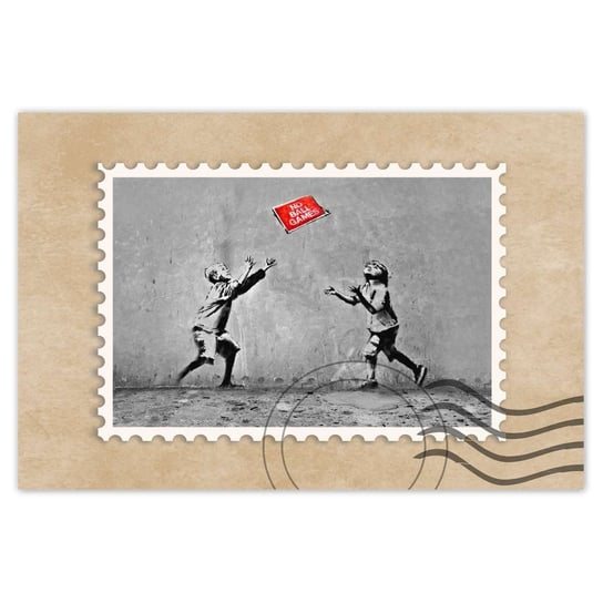 Plakat Banksy No Ball Games, 90x60 cm ZeSmakiem