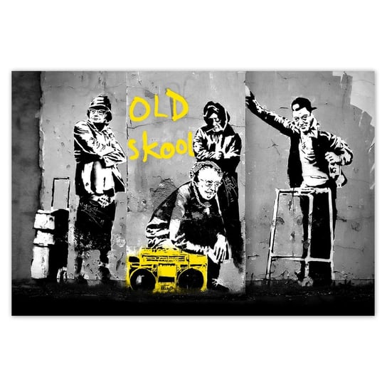 Plakat Banksy Old school, 200x135 cm ZeSmakiem