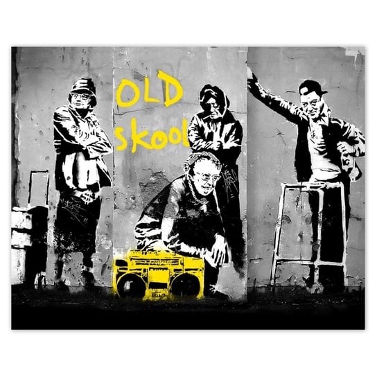 Plakat Banksy Old school, 50x40 cm ZeSmakiem