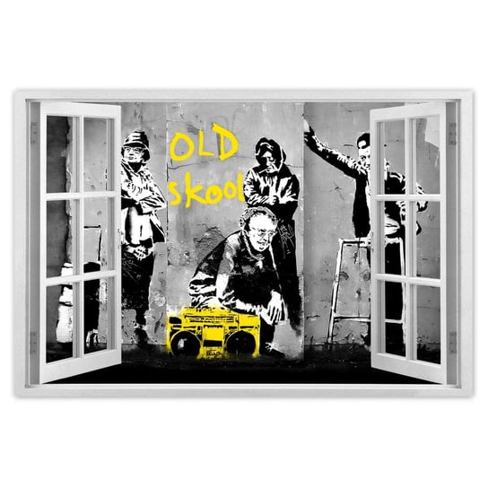 Plakat Banksy Old school, 90x60 cm ZeSmakiem