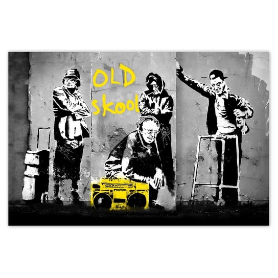 Plakat Banksy Old school, 90x60 cm ZeSmakiem