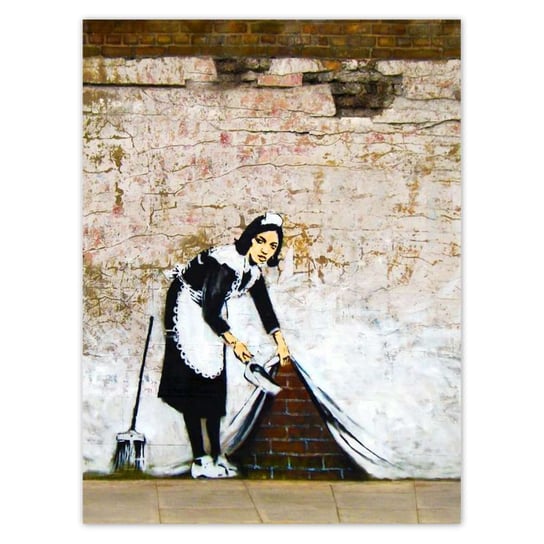 Plakat Banksy Pokojówka, 30x40 cm ZeSmakiem