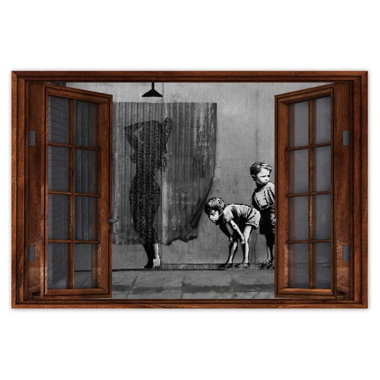 Plakat Banksy Prysznic, 120x80 cm ZeSmakiem