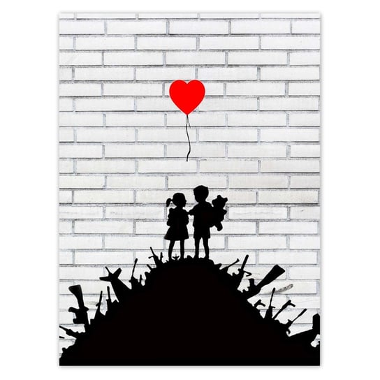 Plakat Banksy Sterta broni Balon, 100x135 cm ZeSmakiem