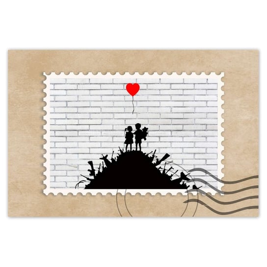 Plakat Banksy Sterta broni Balon, 120x80 cm ZeSmakiem