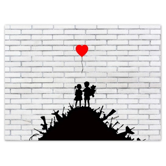 Plakat Banksy Sterta broni Balon, 135x100 cm ZeSmakiem