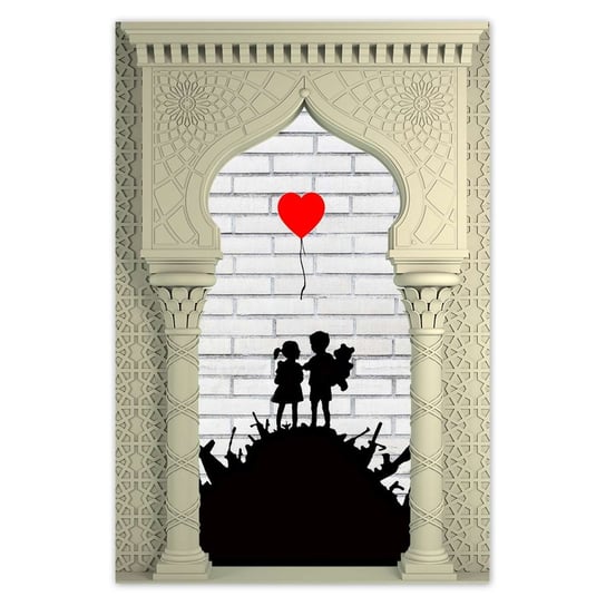 Plakat Banksy Sterta broni Balon, 40x60 cm ZeSmakiem