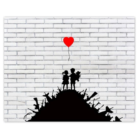 Plakat Banksy Sterta broni Balon, 50x40 cm ZeSmakiem