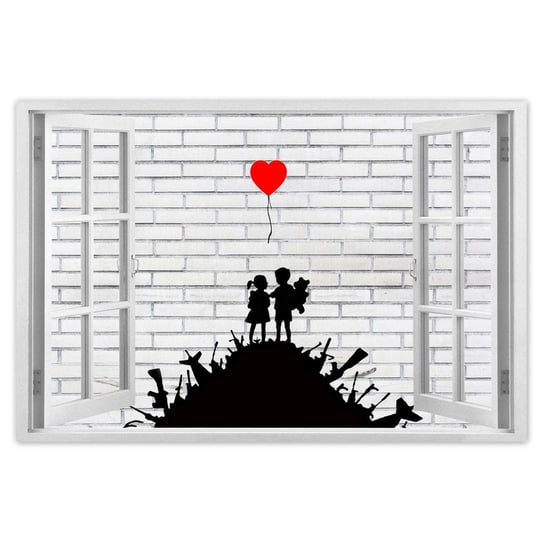 Plakat Banksy Sterta broni Balon, 60x40 cm ZeSmakiem