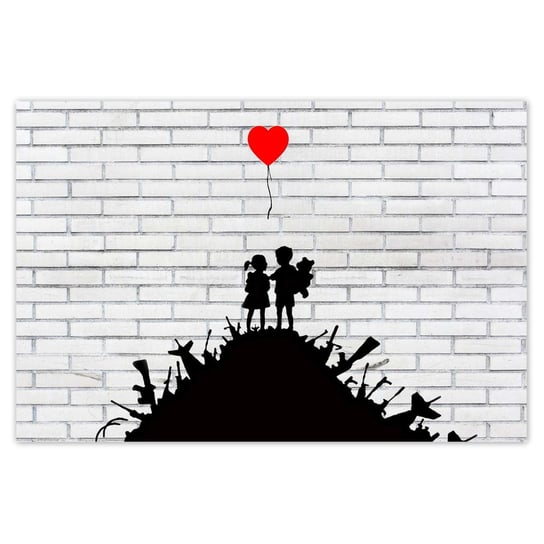 Plakat Banksy Sterta broni Balon, 93x62 cm ZeSmakiem