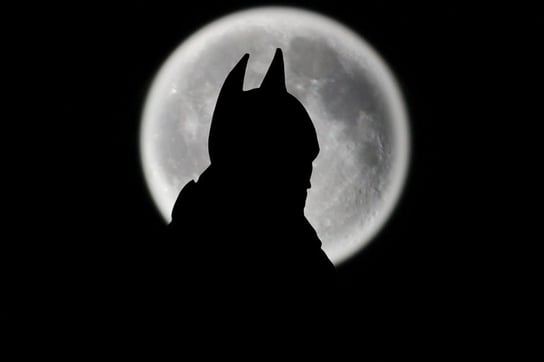 Plakat, Batman Moon, 30x20 cm Inna marka