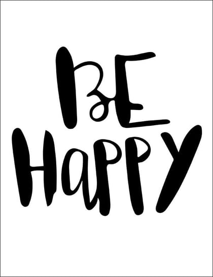 Plakat, Be happy, 59,4x84,1 cm Inna marka