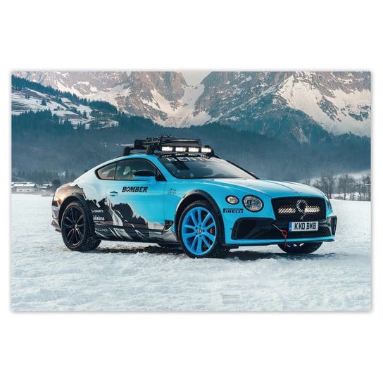 Plakat Bentley zimową porą Zima, 60x40 cm ZeSmakiem