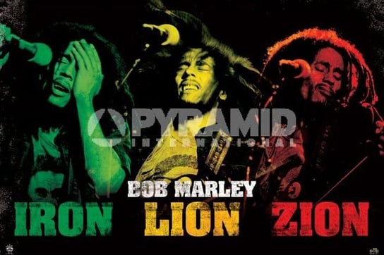 plakat BOB MARLEY - IRON LION ZION Pyramid