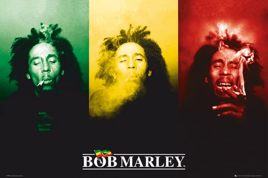 Plakat, Bob Marley Rasta Flaga, 91,5x61 cm Inny producent