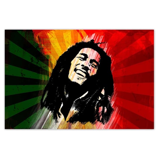 Plakat Bob Marley Reggae, 60x40 cm ZeSmakiem