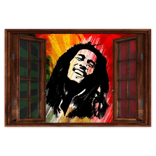 Plakat Bob Marley Reggae, 90x60 cm ZeSmakiem