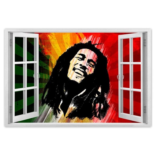 Plakat Bob Marley Reggae, 90x60 cm ZeSmakiem