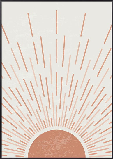 Plakat Boho Abstrakcja Słońce - 30x40 cm Posteracademy