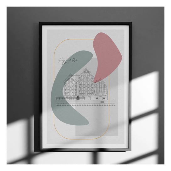 Plakat  Boho Bydgoszcz - Spichrze 50x70 cm Peszkowski Graphic