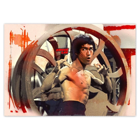 Plakat Bruce Lee Kung Fu, 100x70 cm ZeSmakiem